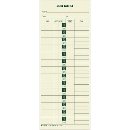 TOPS Form, Job Card, 3.5X9 Pk TOP1258